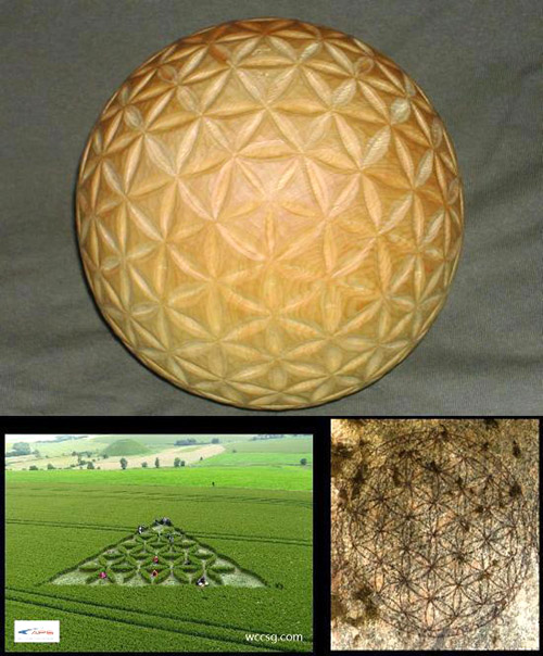 Waden Hill, Wiltshire crop circle, aerial photo 16