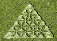 Waden Hill, Wiltshire crop circle, aerial photo 12