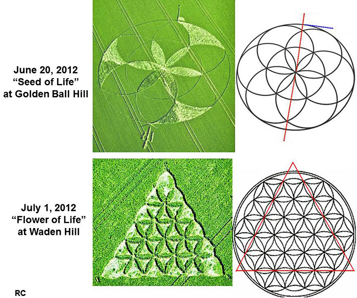Waden Hill, Wiltshire crop circle, aerial photo 11