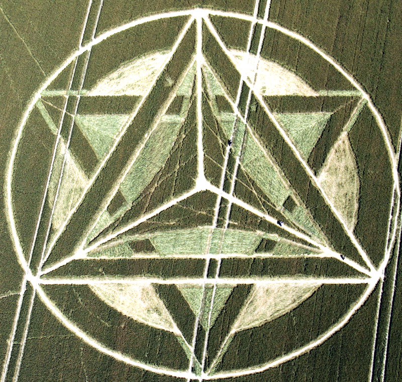 Wanborough Plain, Wiltshire crop circle, aerial photo 20