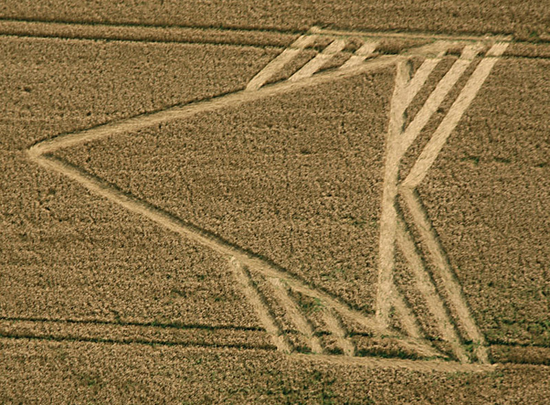 Wansdyke, Wiltshire crop circle, aerial photo 3