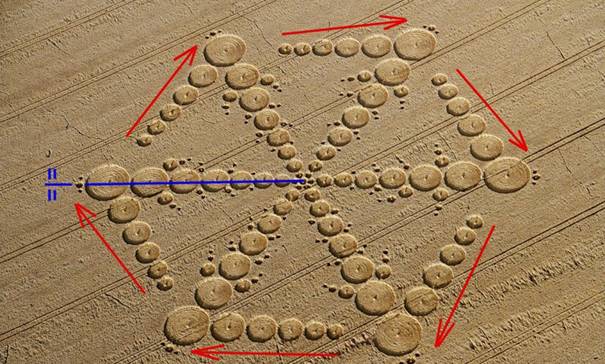 Wappenbury, Warwickshire crop circle, aerial photo 24