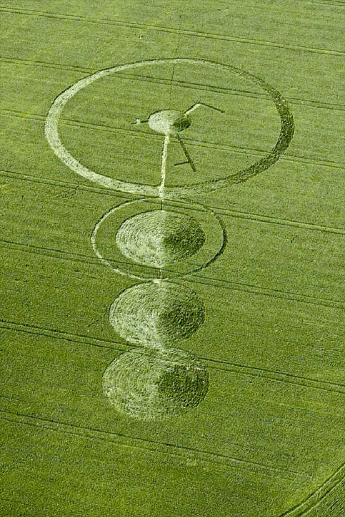 Malthous Bank, Shropshire crop circle, aerial photo 17