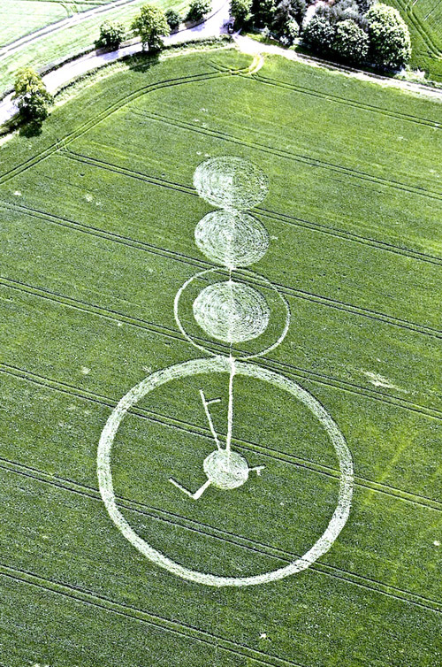 Malthous Bank, Shropshire crop circle, aerial photo 18