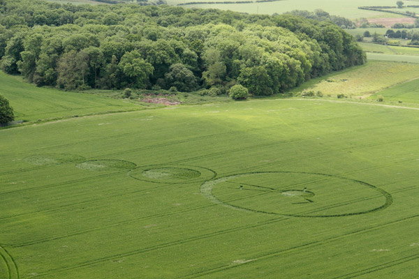 Malthous Bank, Shropshire crop circle, aerial photo 15