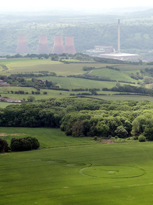 Malthous Bank, Shropshire crop circle, aerial photo 49