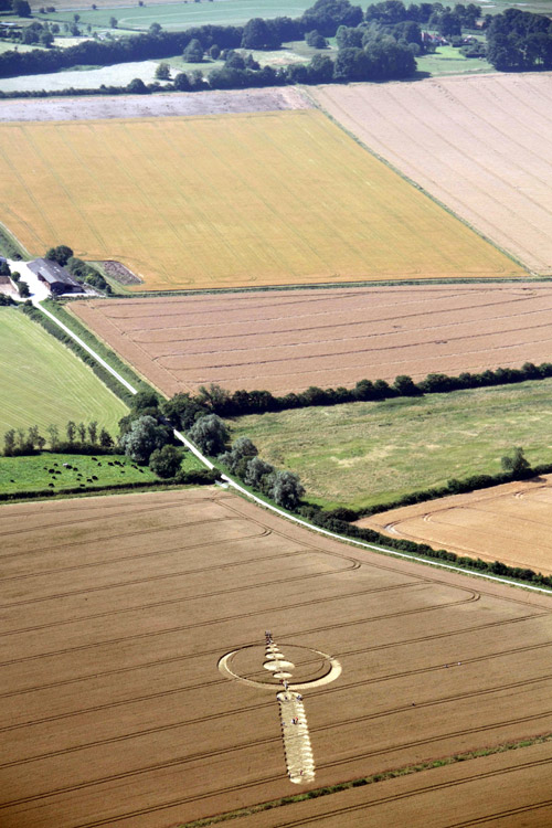 Windmill Hill, Wiltshire crop circle, aerial photo 17