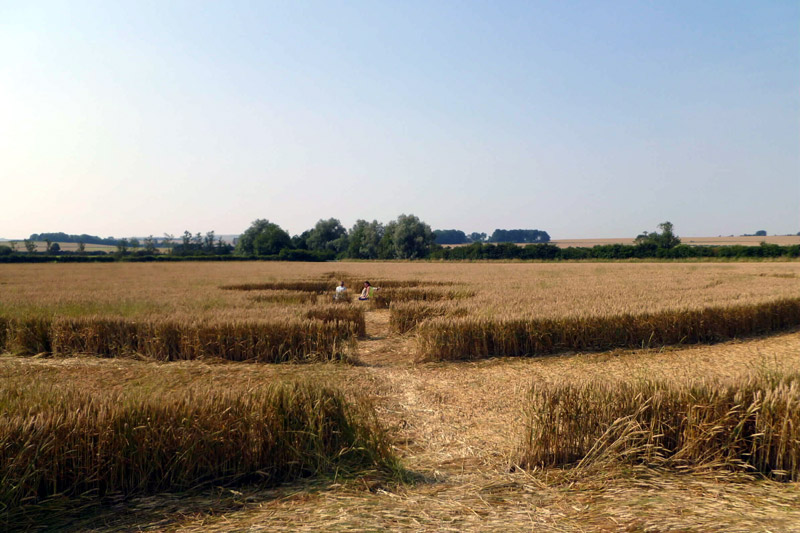 Windmill Hill, Wiltshire crop circle, aerial photo 60