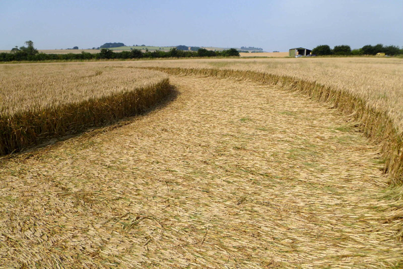 Windmill Hill, Wiltshire crop circle, aerial photo 62