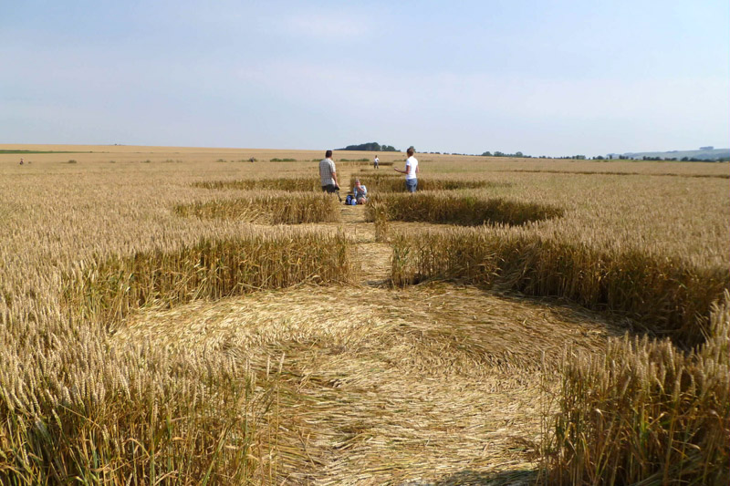 Windmill Hill, Wiltshire crop circle, aerial photo 58