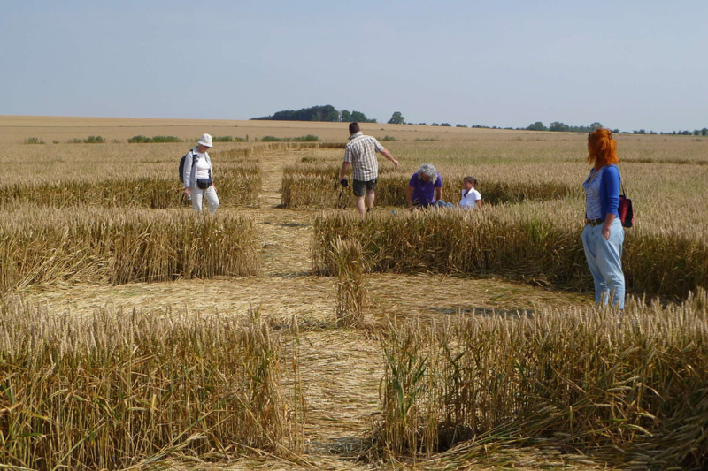Windmill Hill, Wiltshire crop circle, aerial photo 55
