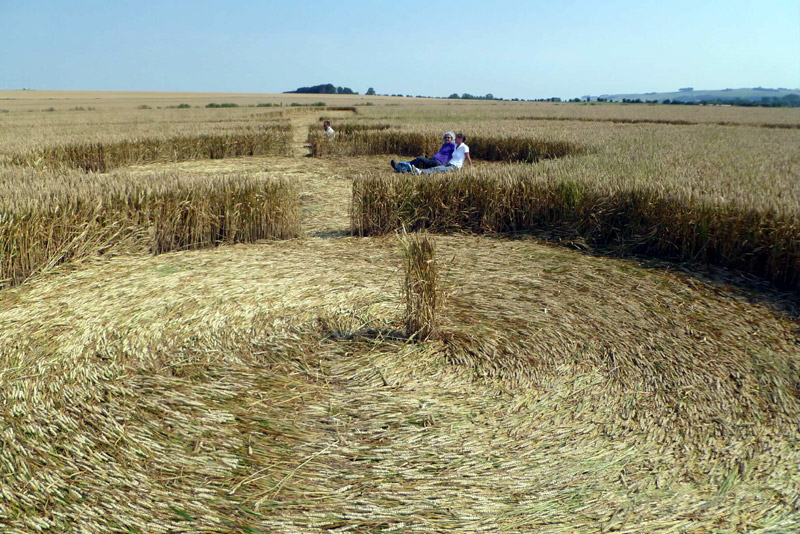 Windmill Hill, Wiltshire crop circle, aerial photo 54