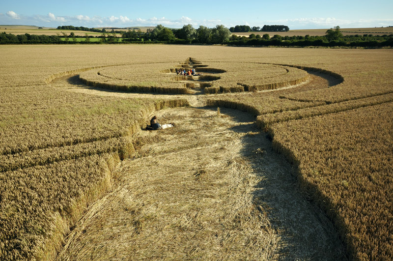 Windmill Hill, Wiltshire crop circle, aerial photo 44