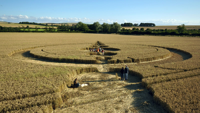 Windmill Hill, Wiltshire crop circle, aerial photo 43
