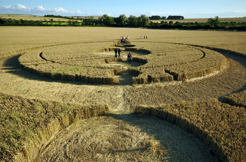 Windmill Hill, Wiltshire crop circle, aerial photo 41