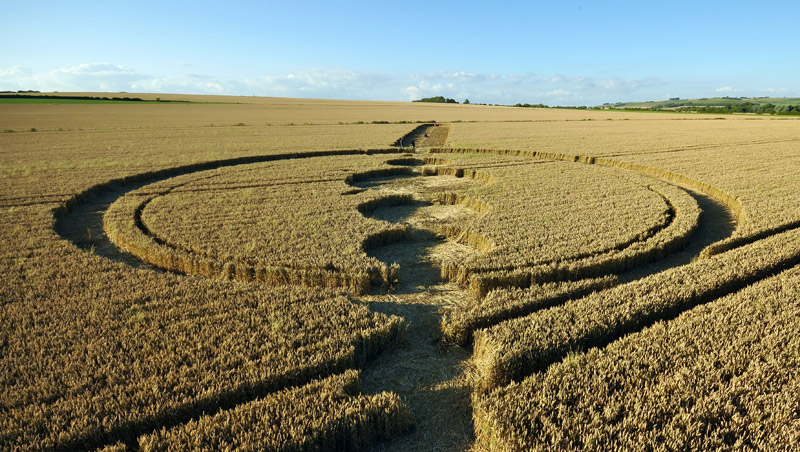 Windmill Hill, Wiltshire crop circle, aerial photo 45