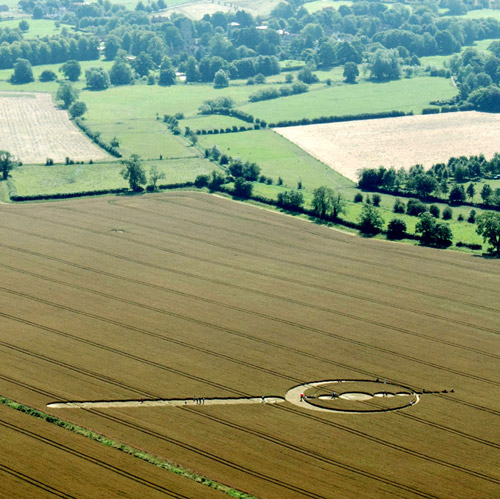 Windmill Hill, Wiltshire crop circle, aerial photo 18