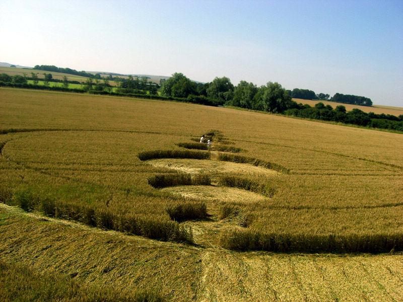 Windmill Hill, Wiltshire crop circle, aerial photo 48