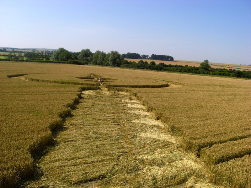 Windmill Hill, Wiltshire crop circle, aerial photo 47