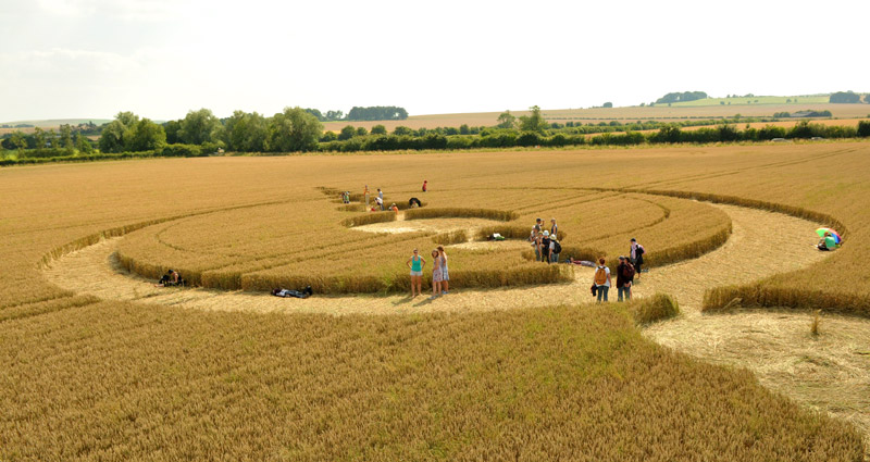 Windmill Hill, Wiltshire crop circle, aerial photo 39
