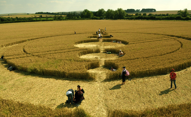 Windmill Hill, Wiltshire crop circle, aerial photo 40