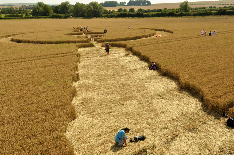 Windmill Hill, Wiltshire crop circle, aerial photo 36