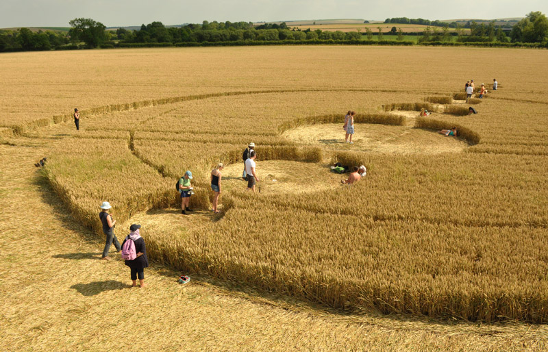Windmill Hill, Wiltshire crop circle, aerial photo 37