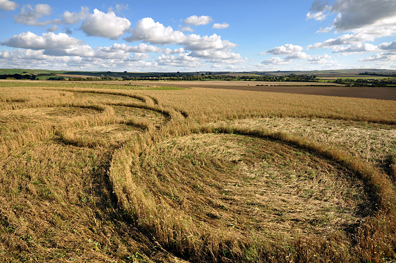 Windmill Hill, Wiltshire crop circle, aerial photo 20