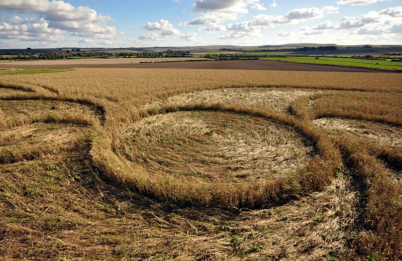 Windmill Hill, Wiltshire crop circle, aerial photo 21
