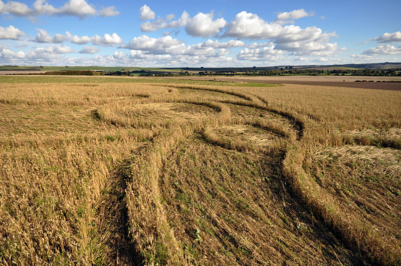 Windmill Hill, Wiltshire crop circle, aerial photo 22