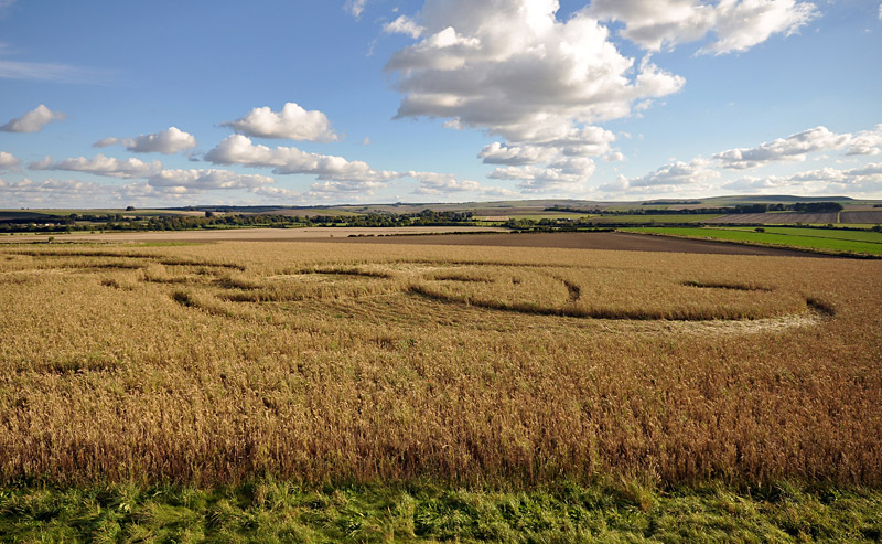 Windmill Hill, Wiltshire crop circle, aerial photo 24