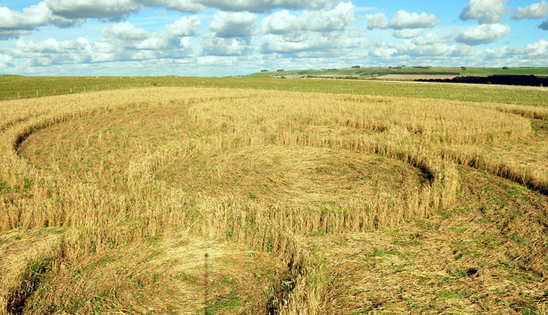 Windmill Hill, Wiltshire crop circle, aerial photo 17