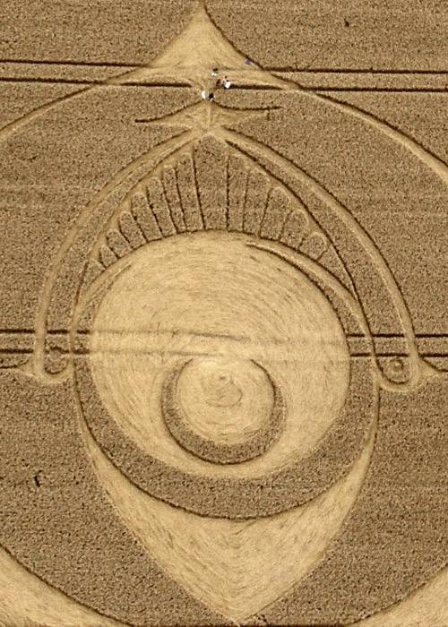 Woodborough Hill, Wiltshire crop circle, aerial photo 4