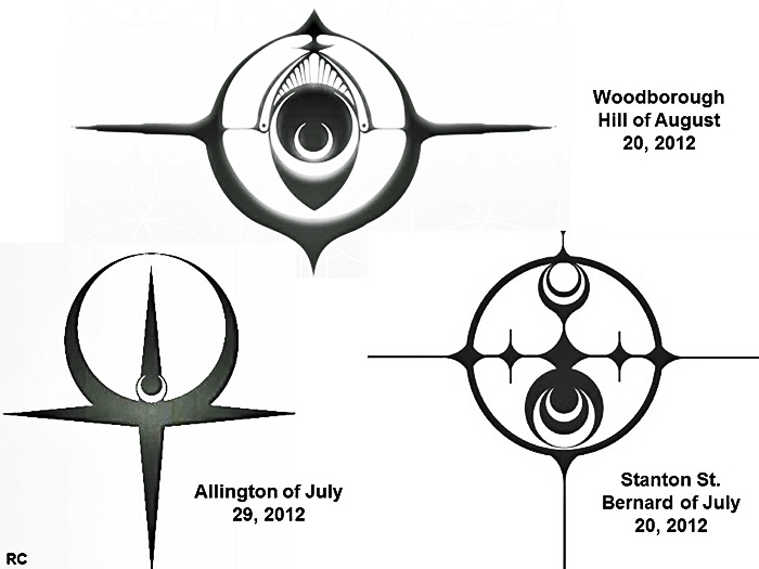 Woodborough Hill, Wiltshire crop circle, aerial photo 6
