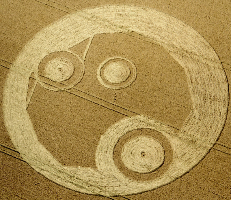 The Wrekin, Shropshire crop circle, aerial photo 18