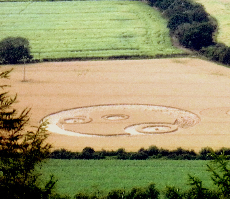 The Wrekin, Shropshire crop circle, aerial photo 21