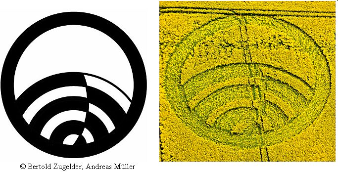 Yarnbury Castle, Wiltshire crop circle, aerial photo 23