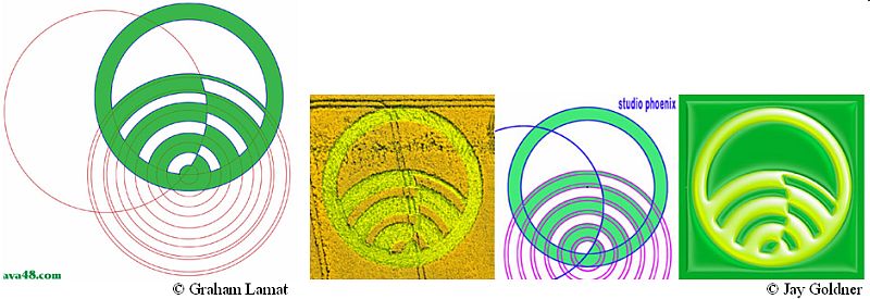Yarnbury Castle, Wiltshire crop circle, aerial photo 32