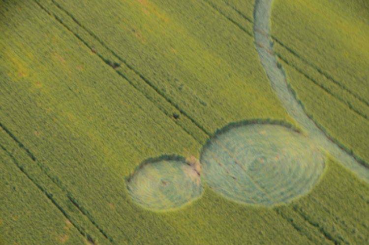 Barbiano Cotignola, Italy crop circle, aerial photo 3