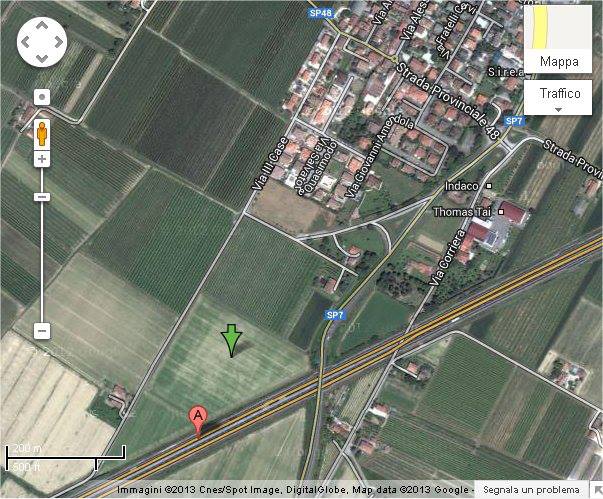 Barbiano Cotignola, Italy crop circle, aerial photo 14