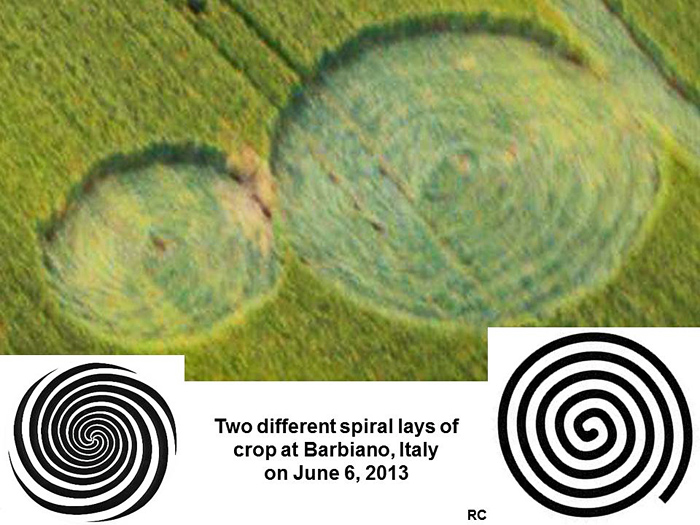 Barbiano Cotignola, Italy crop circle, aerial photo 8