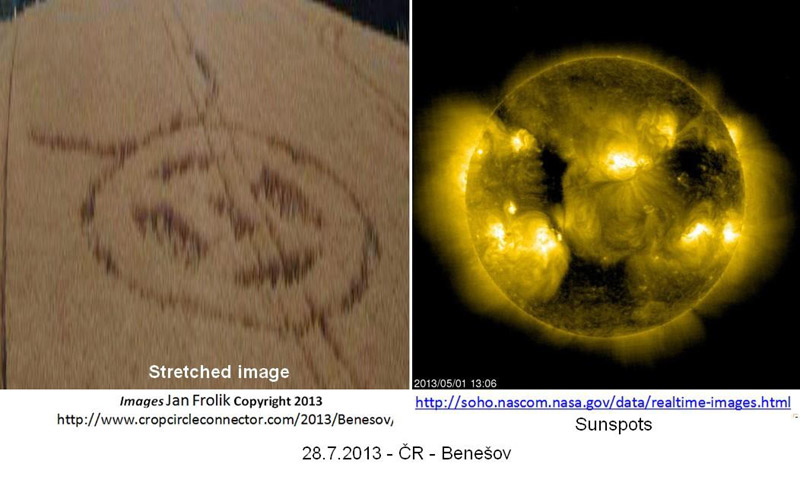 Benesov, Czech Republic crop circle, aerial photo 7