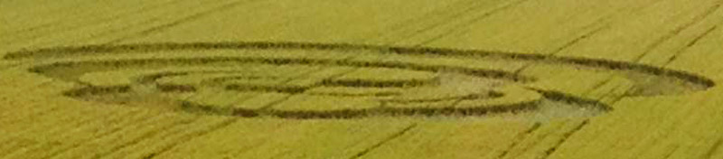 Cava Manara (Pavia), Italy crop circle, aerial photo 5