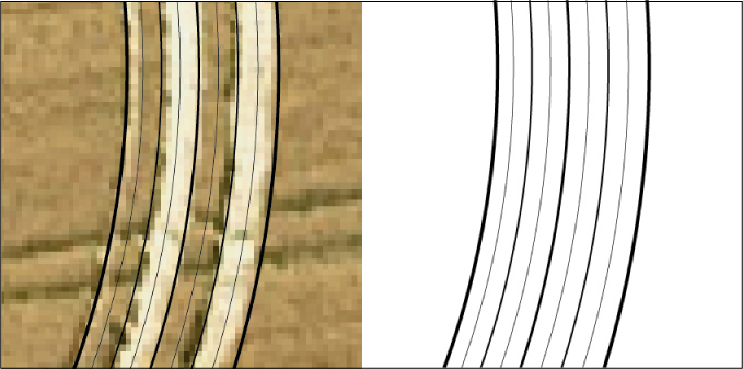 Cavallo Grigio, Italy crop circle, aerial photo 40