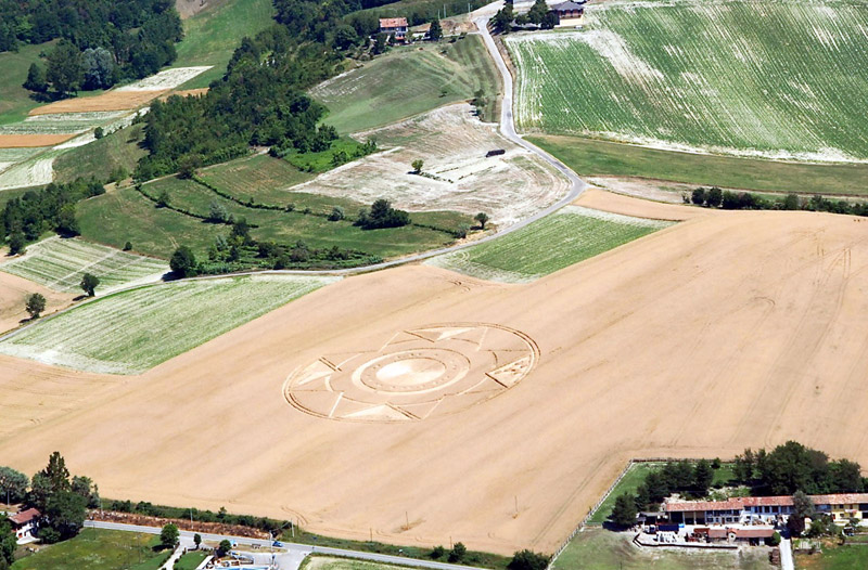 Cavallo Grigio, Italy crop circle, aerial photo 7