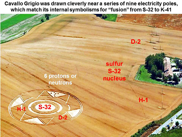 Cavallo Grigio, Italy crop circle, aerial photo 23