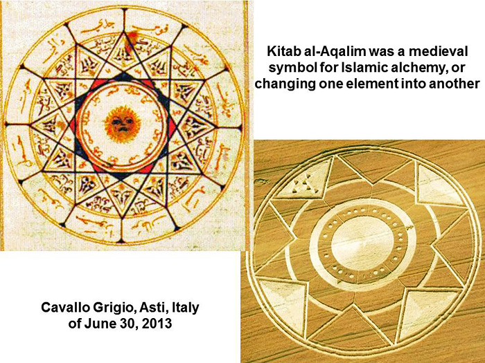 Cavallo Grigio, Italy crop circle, aerial photo 25