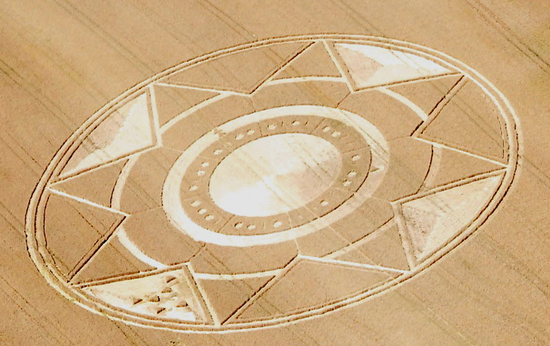 Cavallo Grigio, Italy crop circle, aerial photo 4