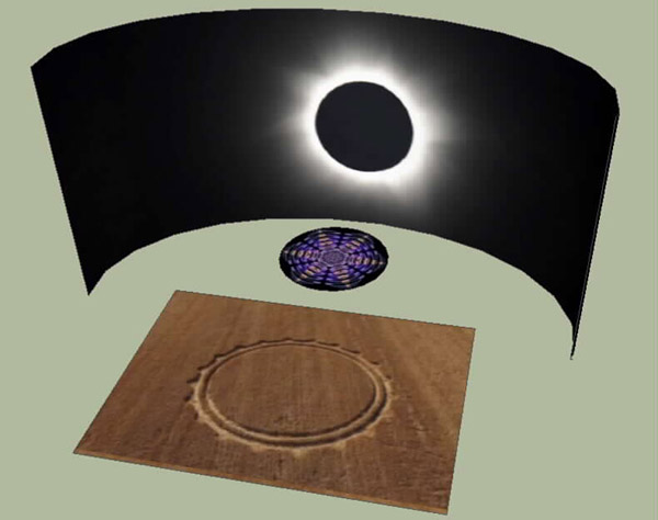 Cisterna, Italy crop circle, aerial photo 5