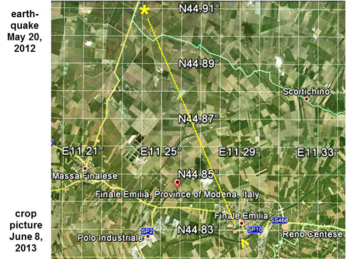 Finale Emilia (Modena), Italy crop circle, aerial photo 14